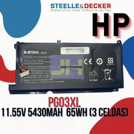 Batería para laptop Hp PG03XL