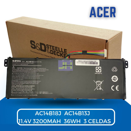 Bateria para Acer  AC14B18J AC14B13J