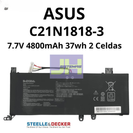 Batería para Asus VivoBook 15 X515 Series A509 X509 C21N1818-3