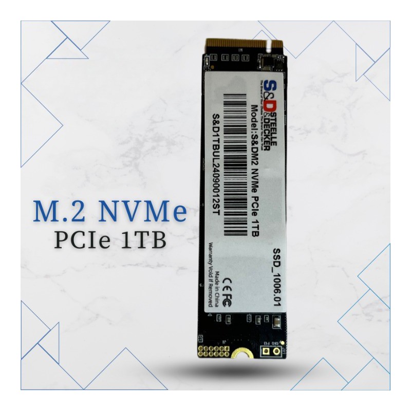 SSD Steelle & Decker M.2 NVME PCIe de 1TB