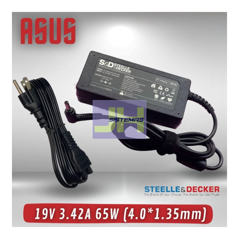 Cargador para Asus de 19V - 3.42A 65W Punta fina
