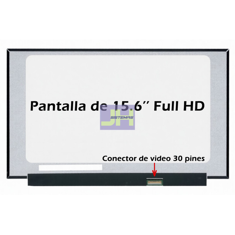 Pantalla para Laptop 15.6 slim - 30 pines Full HD