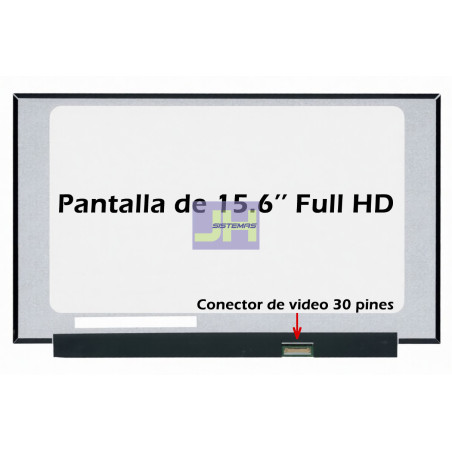 Pantalla para Laptop 15.6 slim - 30 pines Full HD