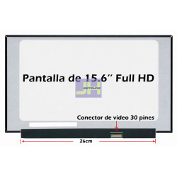 Pantalla para laptop de 15.6 Slim FHD - 30 pines 26cm
