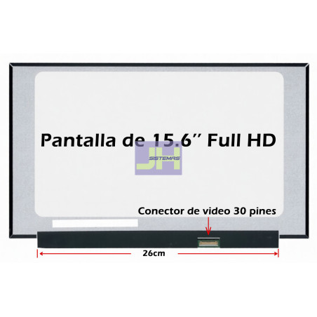 Pantalla para laptop de 15.6 Slim FHD - 30 pines 26cm