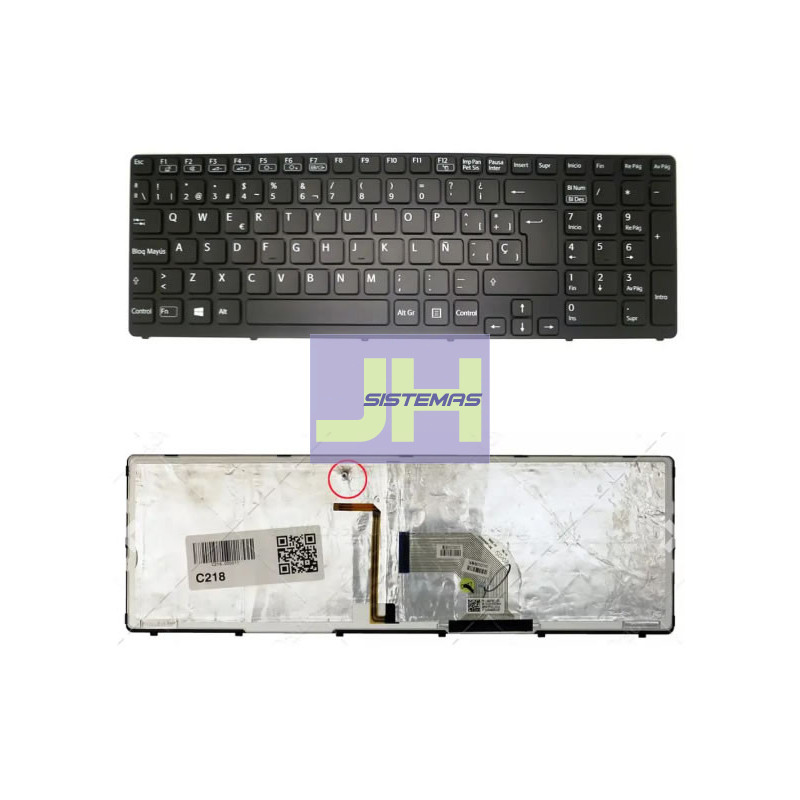 Teclado Laptop Sony SVE15 Series Retroiluminado
