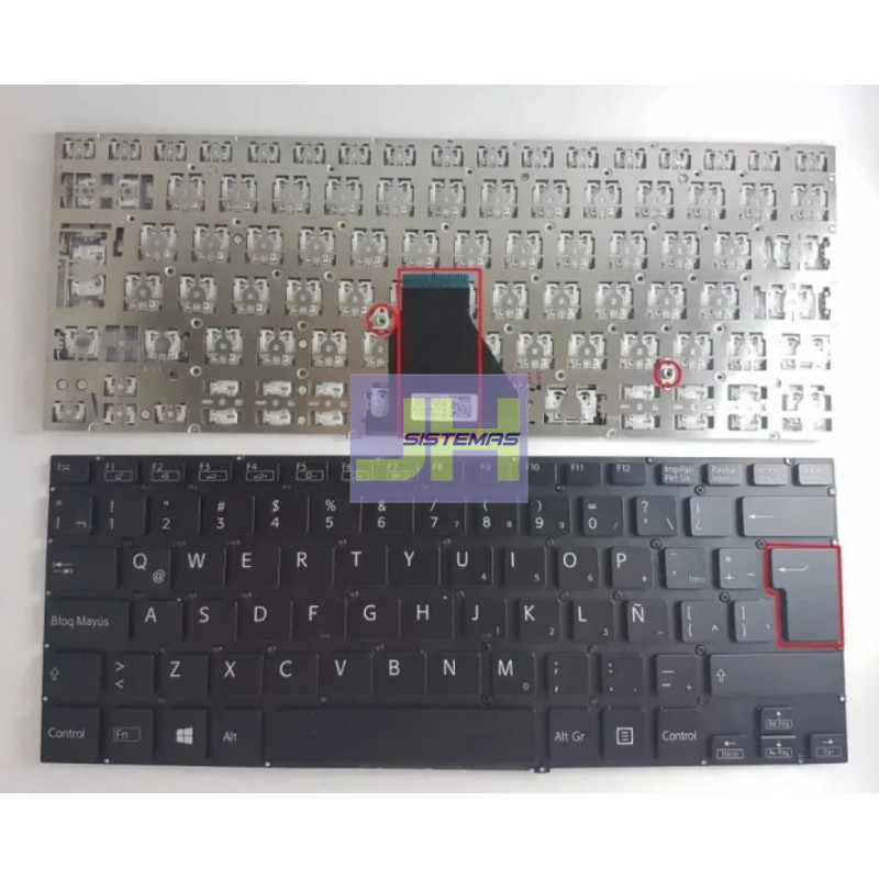 Teclado Laptop Sony SVF14A Negro