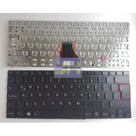 Teclado Laptop Sony SVF14A Negro