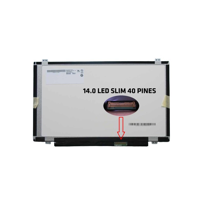 Pantalla para Toshiba L45-ASP4202FL de 14.0 Slim - 40 pines