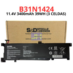Batería para Asus K401 / A401 y A400U B31N1424
