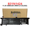 Batería para Asus K401 / A401 y A400U B31N1424