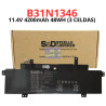 Batería para Asus Chromebook C300 C300M C300MA C300SA y C301SA B31N1346