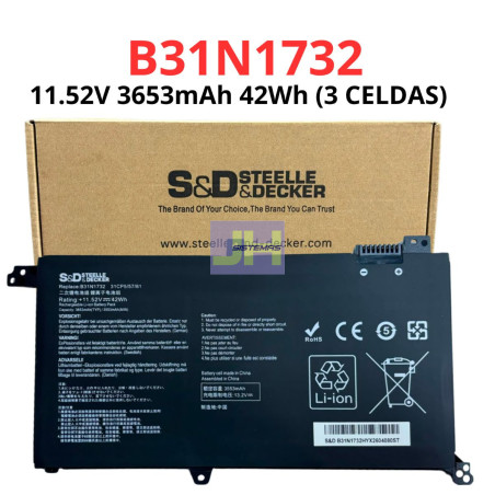 Batería para Asus VivoBook S14 y X571 / F571 / K571 B31N1732