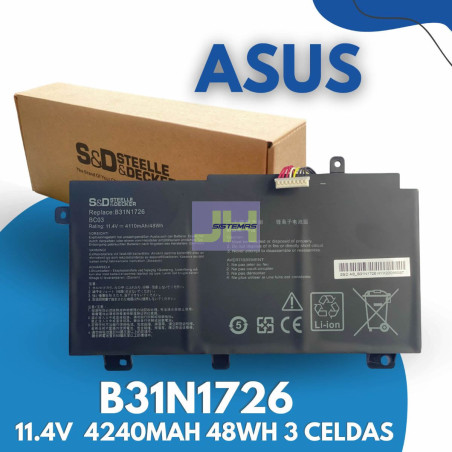 Batería para ASUS TUF Gaming FX504 FX505 FX80 B31N1726