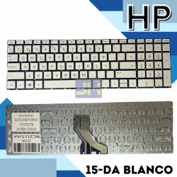 Teclado laptop HP 15-da Blanco
