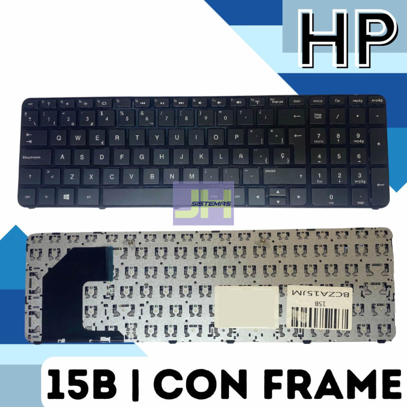 Teclado laptop Hp 15-B / CON FRAME
