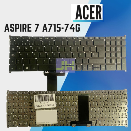 Teclado laptop Acer Aspire 7 A715-75 A715-75G N19C5 Swift 3 SF315