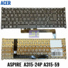 Teclado Laptop Acer Aspire 3 A315-24P, A315-59, 5 A515-47