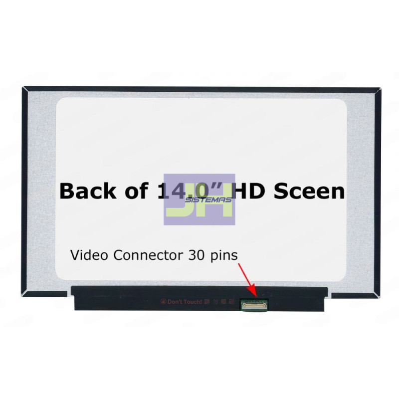 Pantalla para Laptop 14.0 slim - 30 pines HD