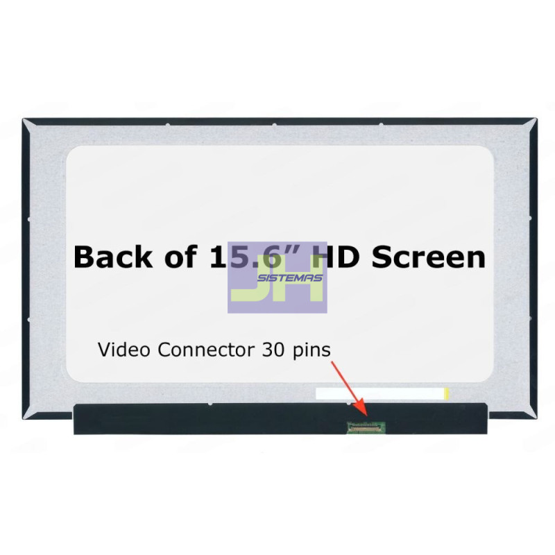 Pantalla para Laptop 15.6 slim - 30 pines HD