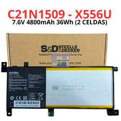 Batería para Asus X556 X556U X556UA C21N1509