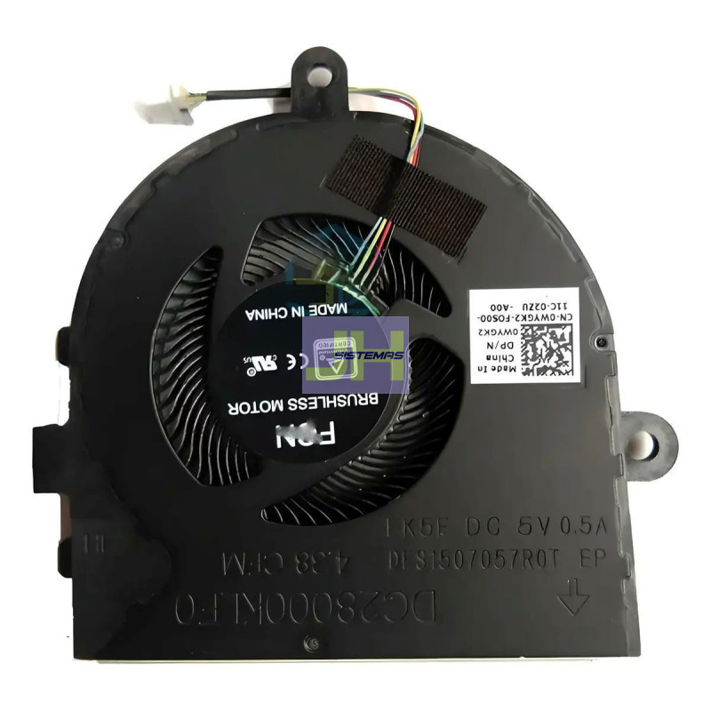 COOLER - VENTILADOR COOLER INTERNO PARA LAPTOP DELL VOSTRO 3490