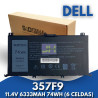 BATERIA PARA DELL 357F9 71JF4 - 11.4V / 7200MAH / 82WH - 6 CELDAS