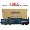 BATERIA PARA HP SS03XL - 11.55V / 4330MAH / 50WH - 4 CELDAS