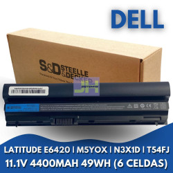 BATERIA PARA DELL M5YOX N3X1D T54FJ - 11.1V - 4400MAH - 49WH - 6 CEDAS
