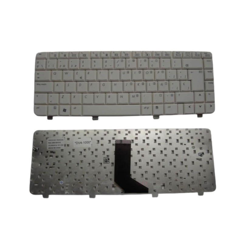 Teclado laptop hp dv4-1000 dv4-2000 Blanco Español