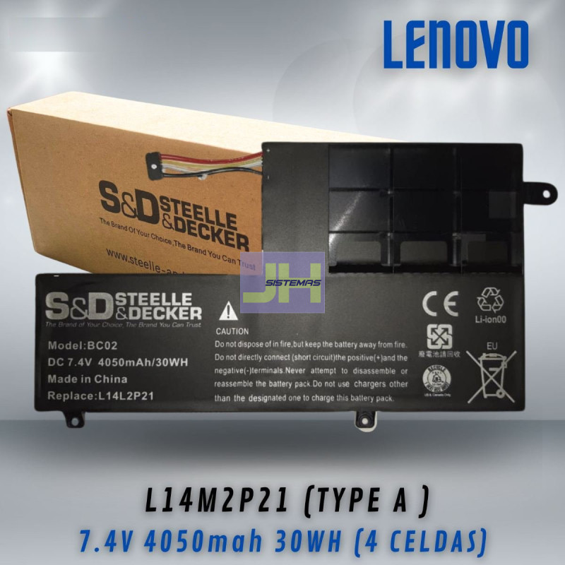 BATERIA PARA LENOVO 330S-15IKB L15C3PB1 - 11.4V / 4610MAH / 52.5WH - 3 CELDAS - TYPE A