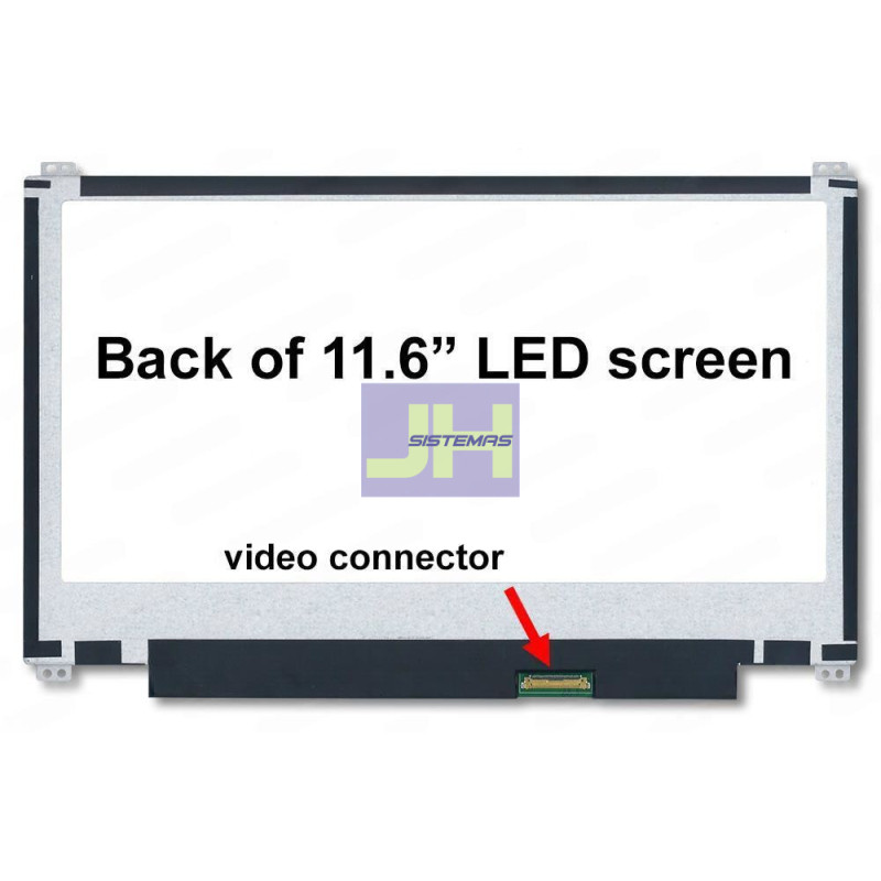 N116BGE-EA2 REV.C1 - PANTALLA PARA LAPTOP 11.6 SLIM 30P HD - MATTE C/ GANCHOS