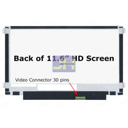 N116BGE-L42 - PANTALLA PARA LAPTOP 11.6 SLIM 40P HD - MATTE C/ GANCHOS - IZ/DE