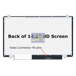 NT140WHM-N47 - PANTALLA PARA LAPTOP 14.0 SLIM 40P HD - GLOSSY C/ GANCHOS - AR/AB