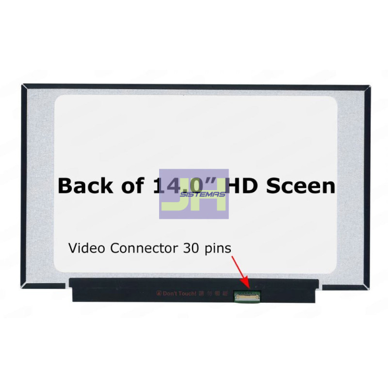 MB140AN01-1 - PANTALLA PARA LAPTOP 14.0 SLIM 30P HD - MATTE REDUCIDA S/ GANCHOS