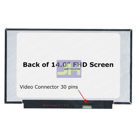 MB140CS01-4 - PANTALLA PARA LAPTOP 14.0 SLIM 30P FHD IPS - MATTE REDUCIDA S/ GANCHOS
