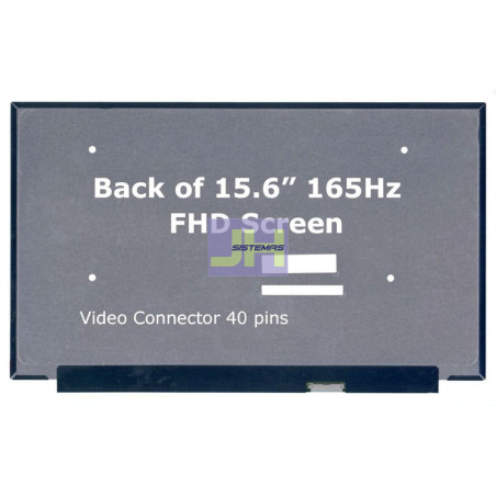 B156HAN12.H - PANTALLA PARA LAPTOP 15.6 SLIM 40P FHD 165HZ - MATTE REDUCIDO S/ GANCHOS