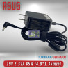 CARGADOR PARA LAPTOP ASUS - 19V / 2.37A / 45 W - 4.0*1.35MM - PUNTA FINA - CUADRADO