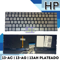 Teclado interno para laptop HP 13-AC - español / plateado / sin iluminacion