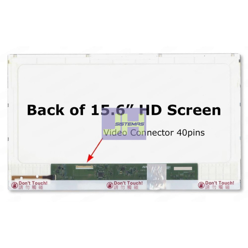 N156B6-L0B REV.C1 - Pantalla para laptop 15.6 LED normal 40P HD - glossy S/ ganchos