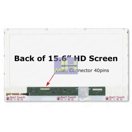 N156B6-L0B REV.C1 - Pantalla para laptop 15.6 LED normal 40P HD - glossy S/ ganchos