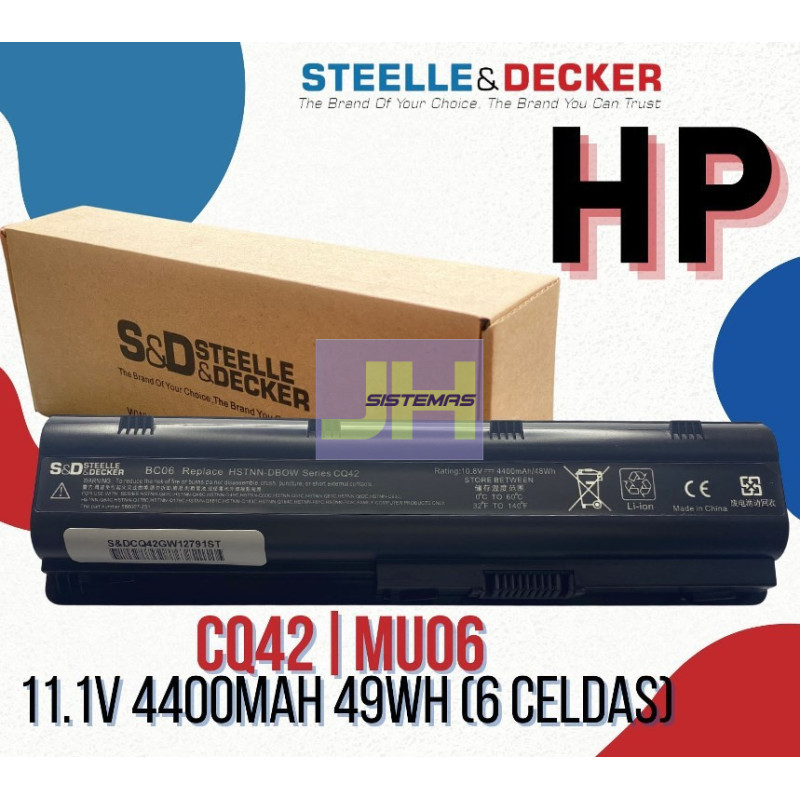 Batería para laptop Hp Compaq MU06