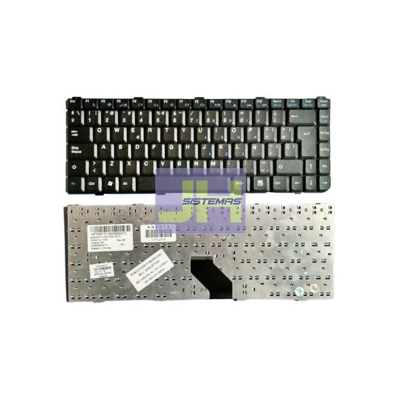 Teclado laptop ADVANCE AN6412 Negro en Español