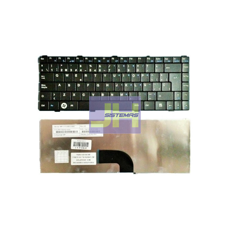 Teclado laptop ADVANCE AN6431 Negro en Español