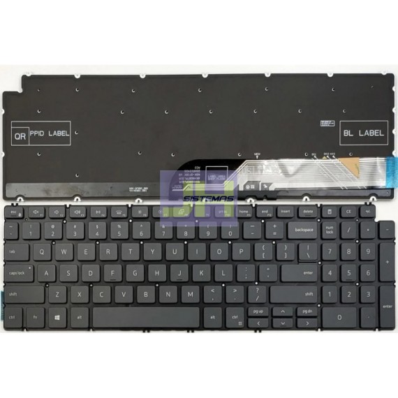 Teclado Laptop DELL Inspiron 5584 5593 5594 5598 7590 7591 7791 7591  BACKLIT