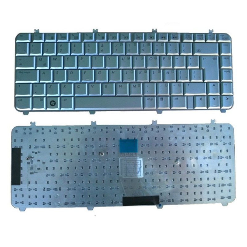 Teclado laptop hp dv5-1237la Plateado Español