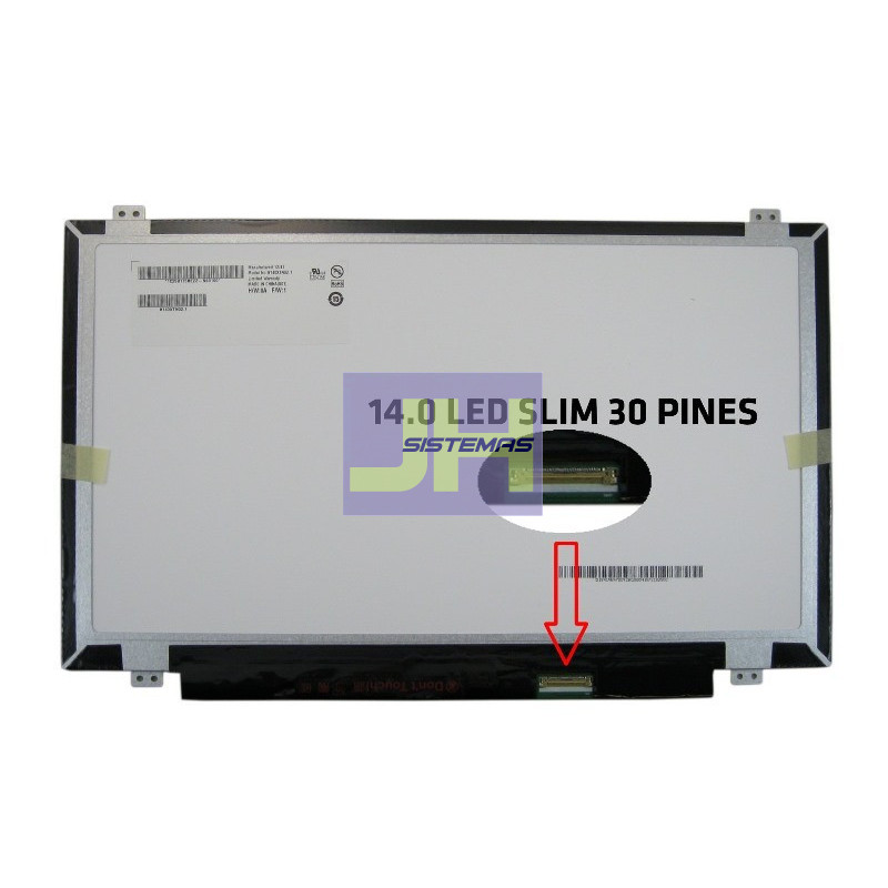 N140BGE-E43 - Pantalla para Laptop de 14.0 Slim - 30 pines