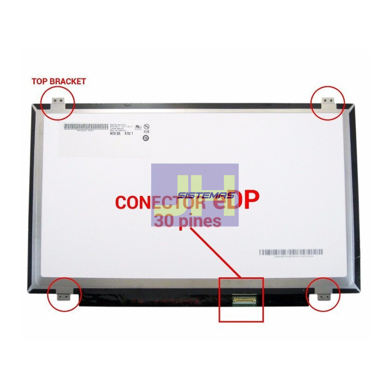 Pantalla para Lenovo G40-45 de 14.0 slim - 30 pines
