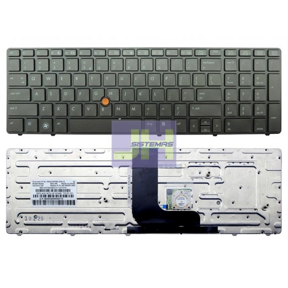 Teclado Laptop  HP 8560w/ 8760/ 8770/ 8770w/ 8760W/ 8560W/ 8560/ 8570W/ ILUMINADO