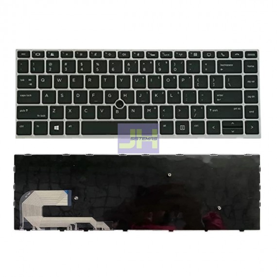 Teclado Laptop  HP 840 G5 FRAME SILVER
